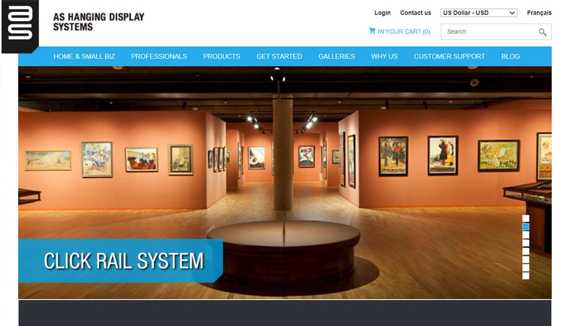 2018 Website Main page of the new website launched in 2018, based on a entirely new architecture, technology platform and user experience.