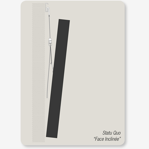 Side view of standard frame wire on art frame by AS Hanging Display Systems