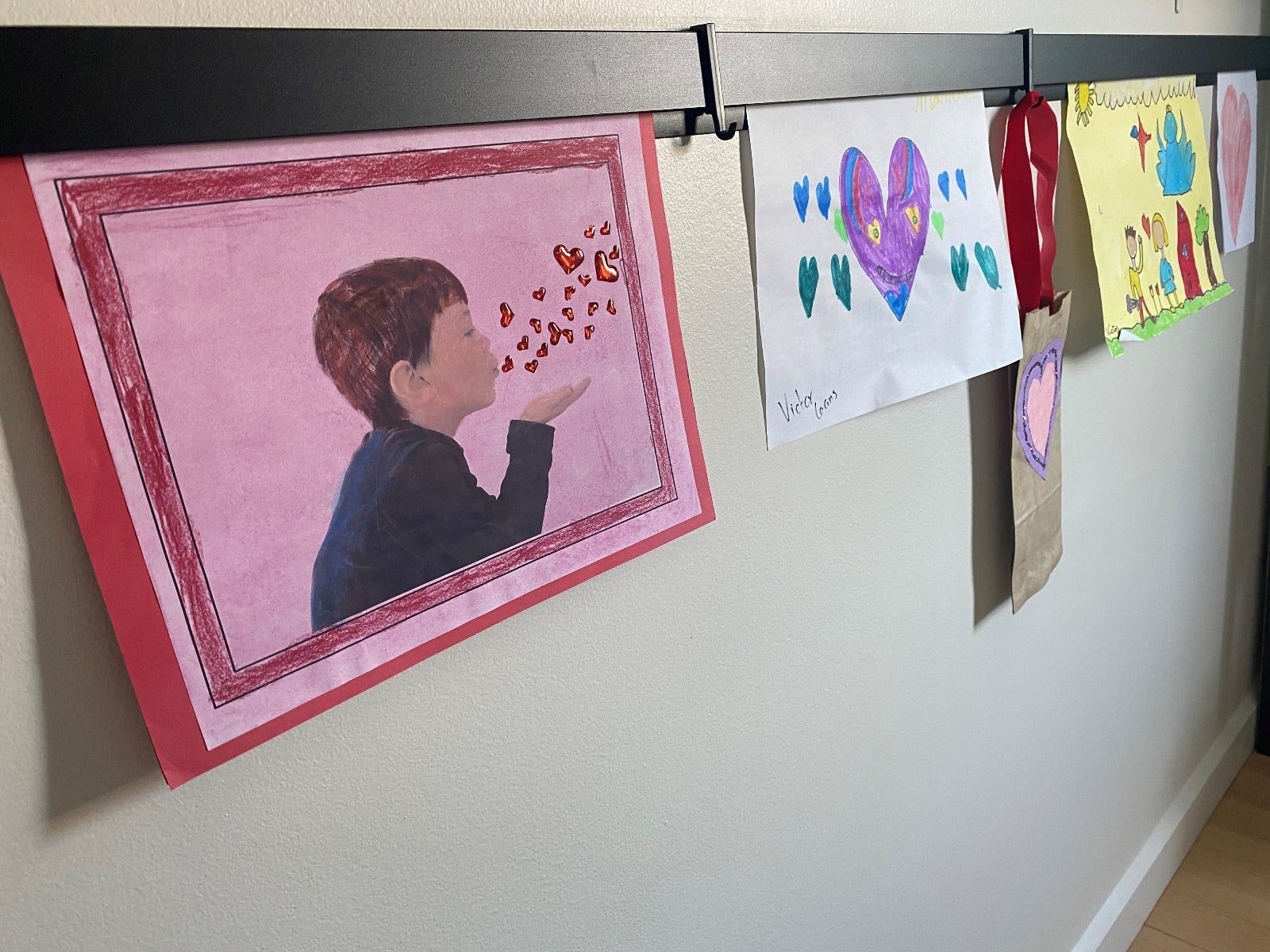 Display Kids Valentine's Day Crafts