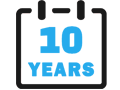 10 years product warranty