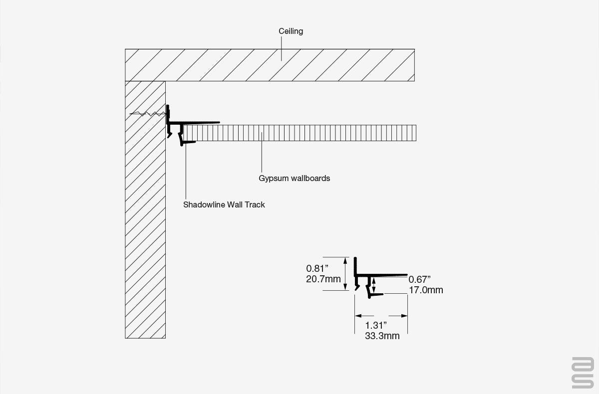 Shadowline Wall Track