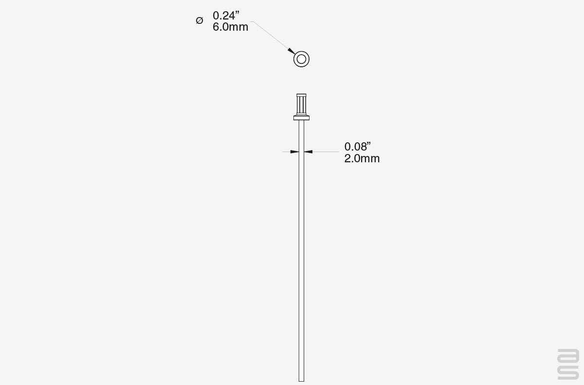 Ball-End Nylon Cord Spec Sheet