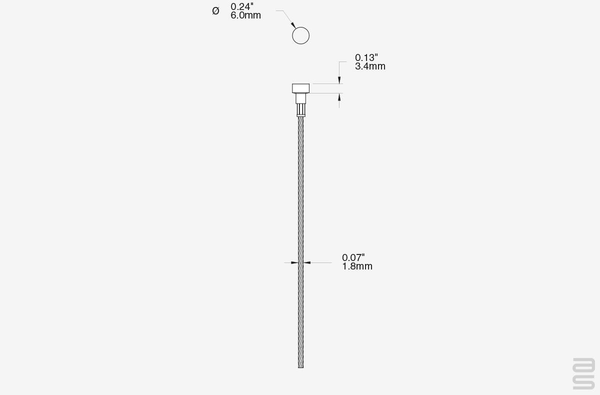 T-End Cable, Stainless Spec Sheet