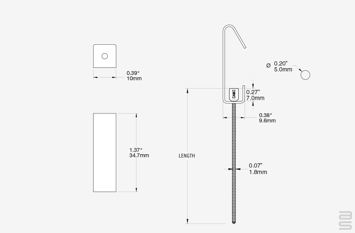 C-End Cable Spec Sheet