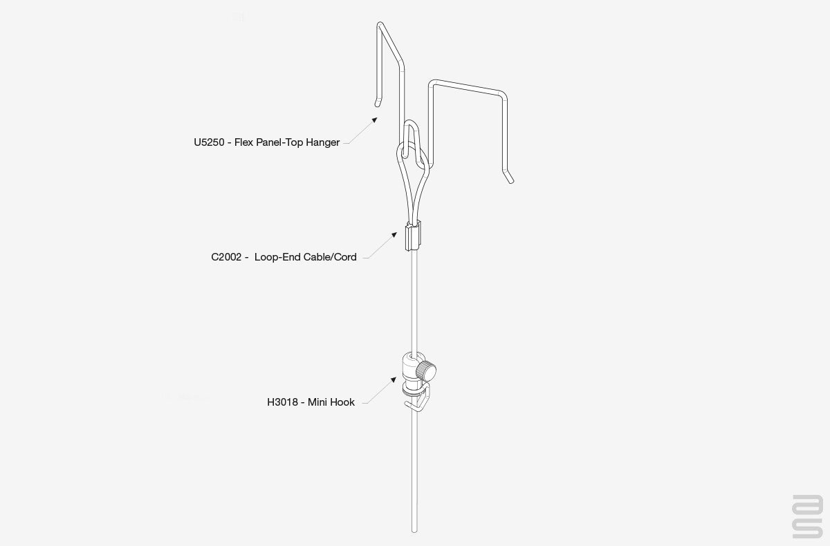 Office Panel Hanging Kit Spec Sheet