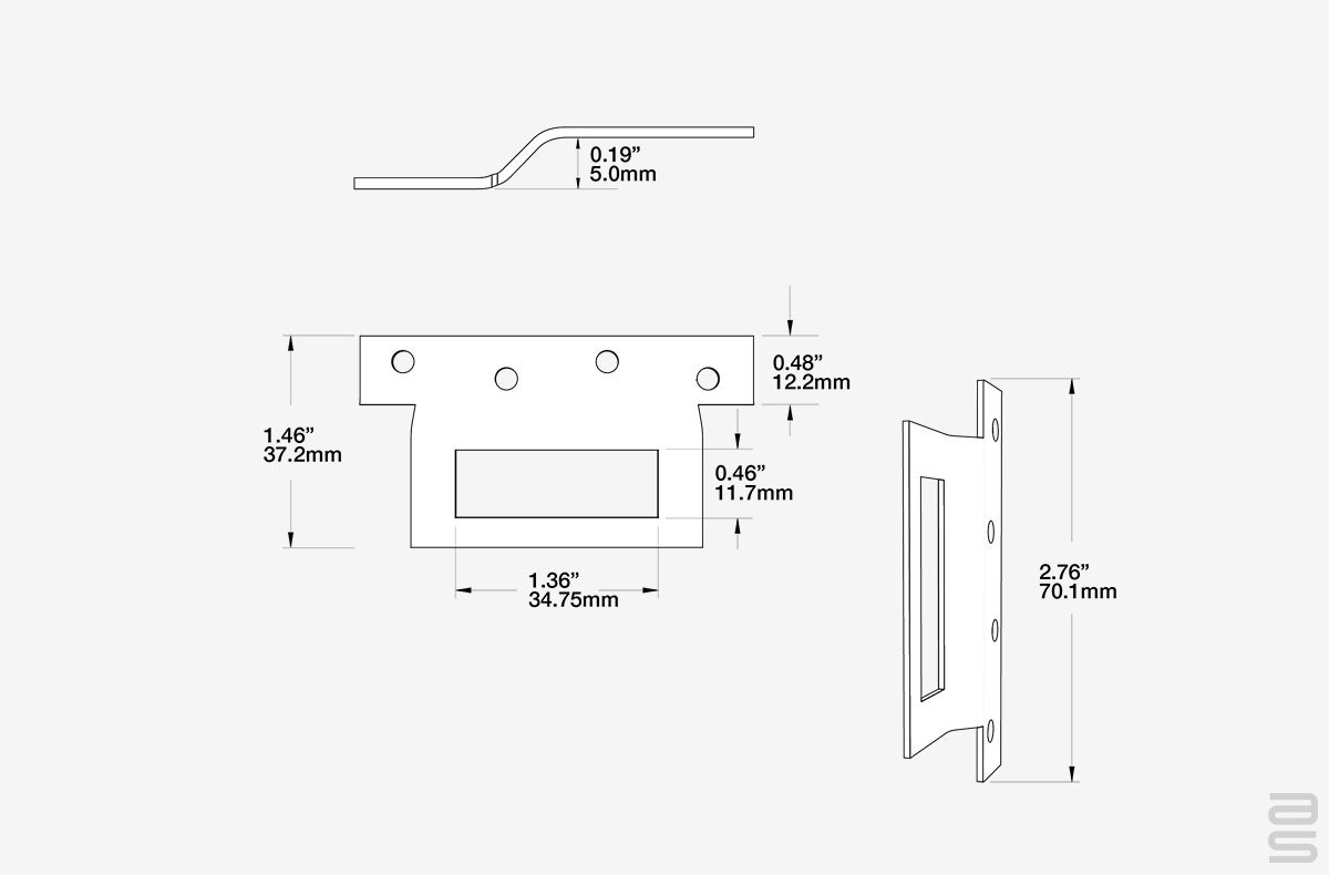 U5160 Frame Hook Side, Unit AS Hanging Display Systems