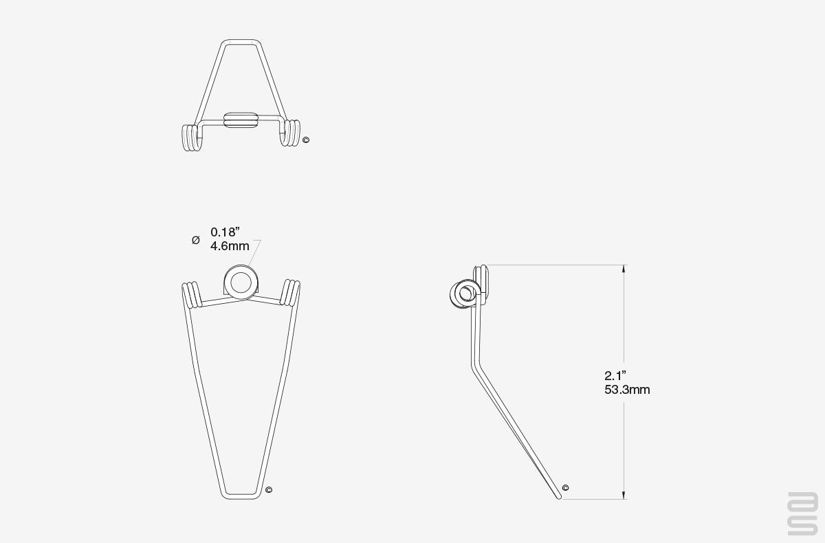 Spring Clip for Frames Spec Sheet