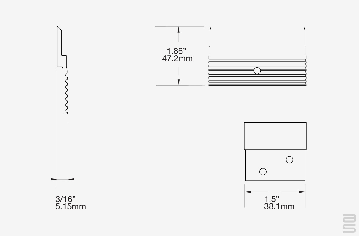 Spécifications taquet