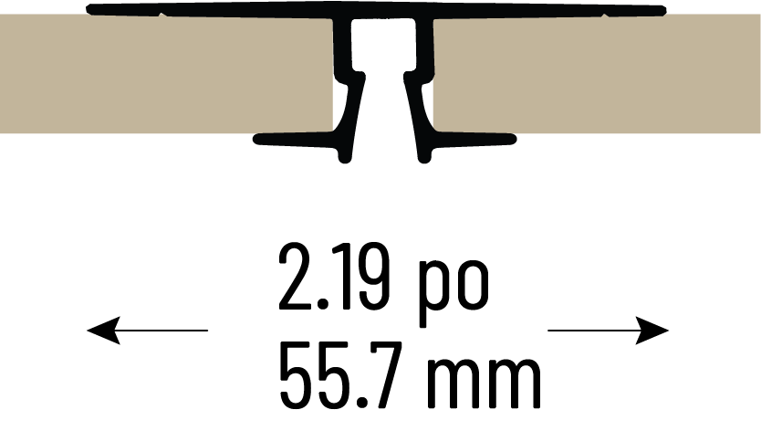 Rail Plafond Shadowline, central Rail Plafond Shadowline, central