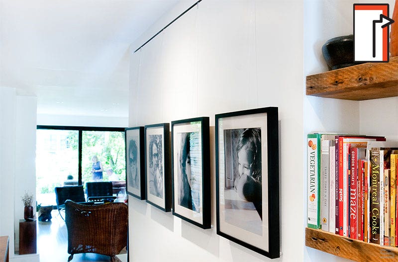 PICTURE HANGING SYSTEM TRACK WITH DESIGN SUBTLETY
