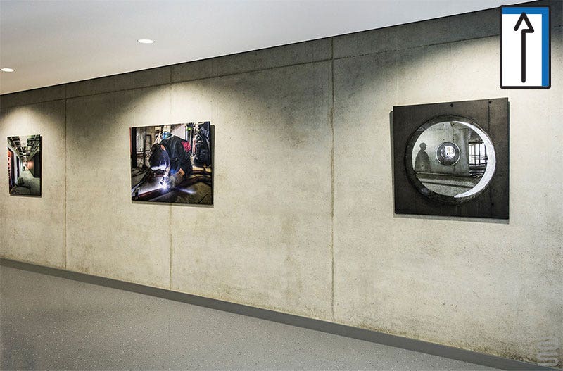 HANGING ART ON CONCRETE WALLS IS A CHALLENGE